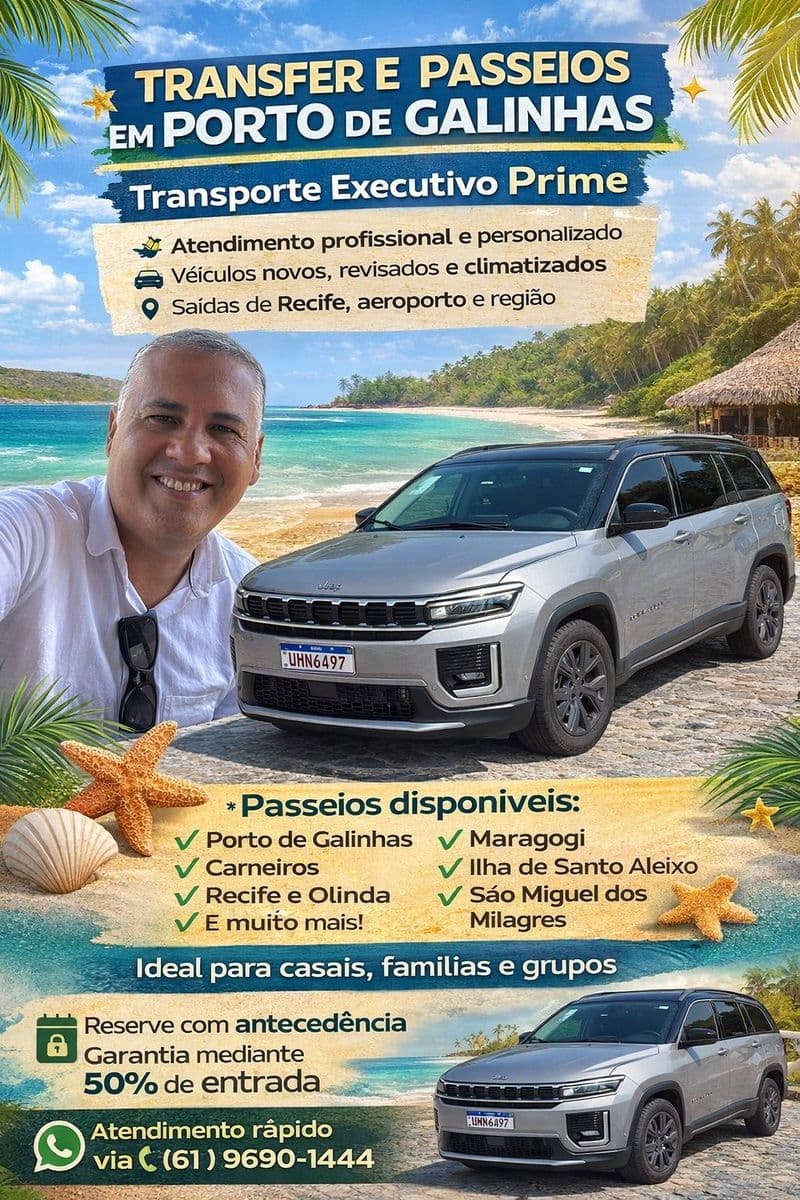 Transfer para Porto de Galinhas